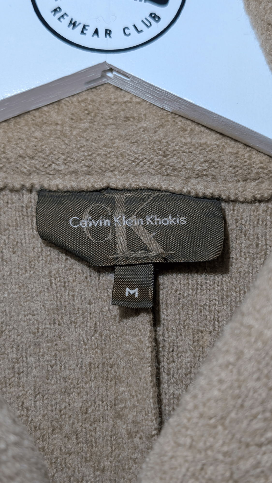 Calvin Klein Jeans Khakis Women's Wool Winter Coat Size Medium - REWEAR CLUB