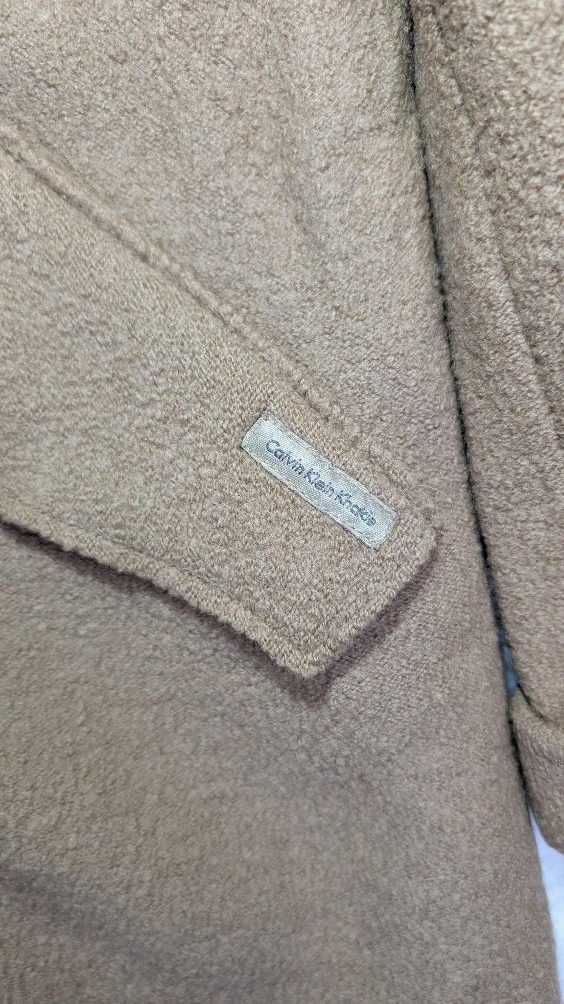 Calvin Klein Jeans Khakis Women's Wool Winter Coat Size Medium - REWEAR CLUB