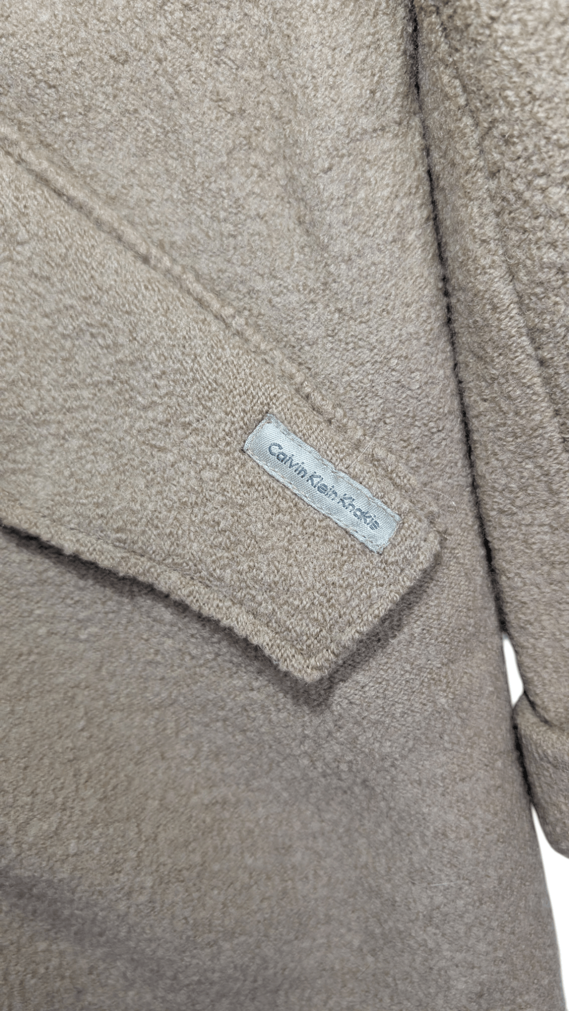 Calvin Klein Jeans Khakis Women's Wool Winter Coat Size Medium - REWEAR CLUB