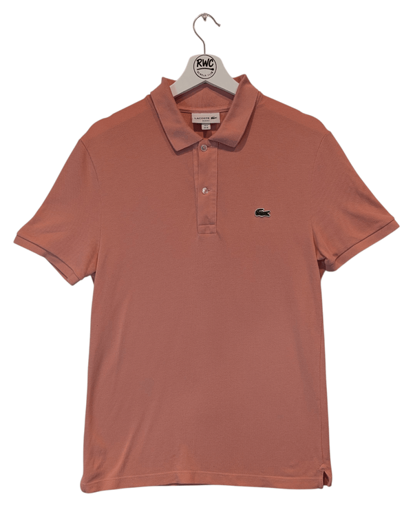 Classic Lacoste Men's Polo Shirt Salmon Size Medium (FR4)
