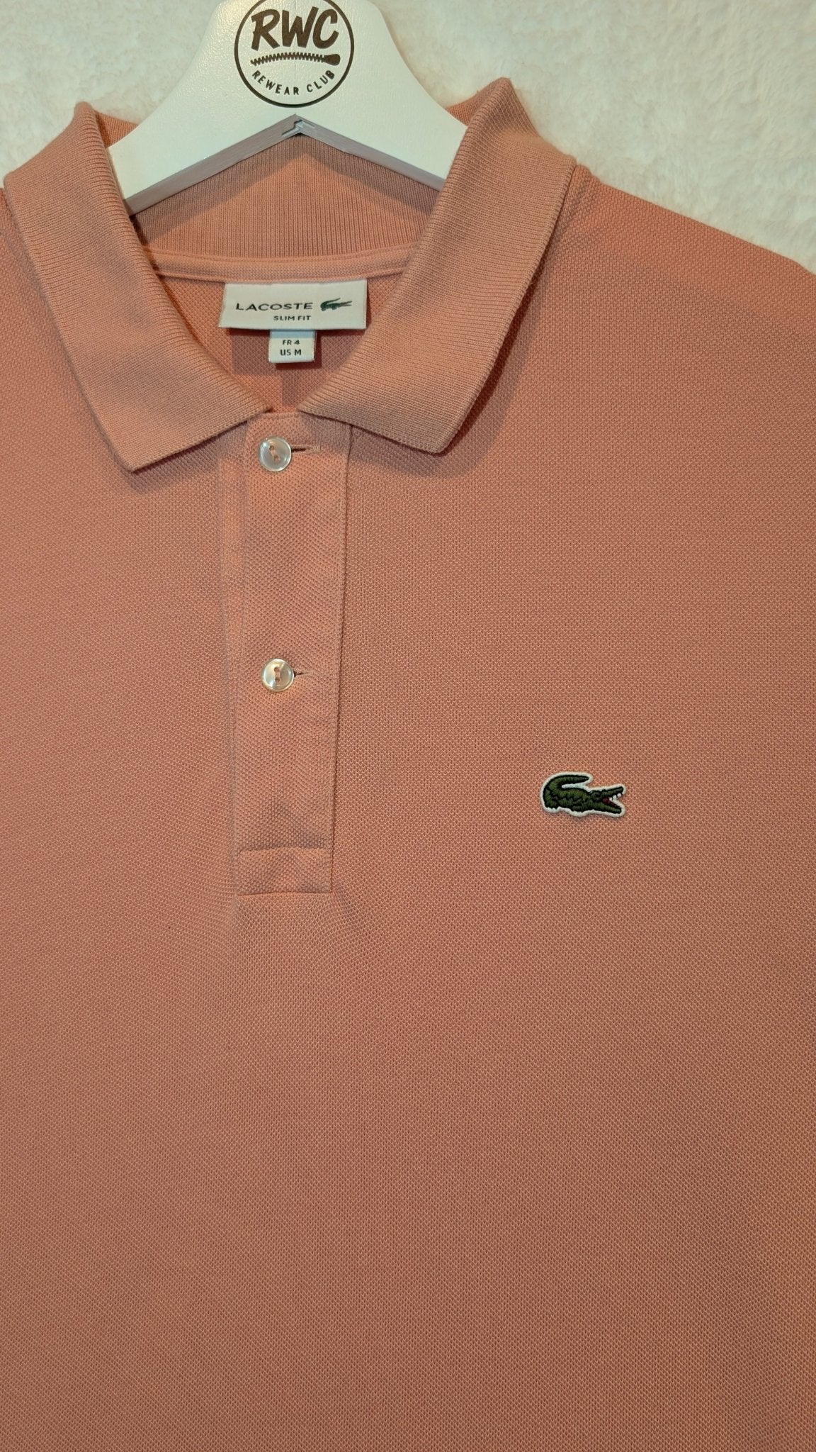 Classic Lacoste Polo Shirt Salmon - REWEAR CLUB