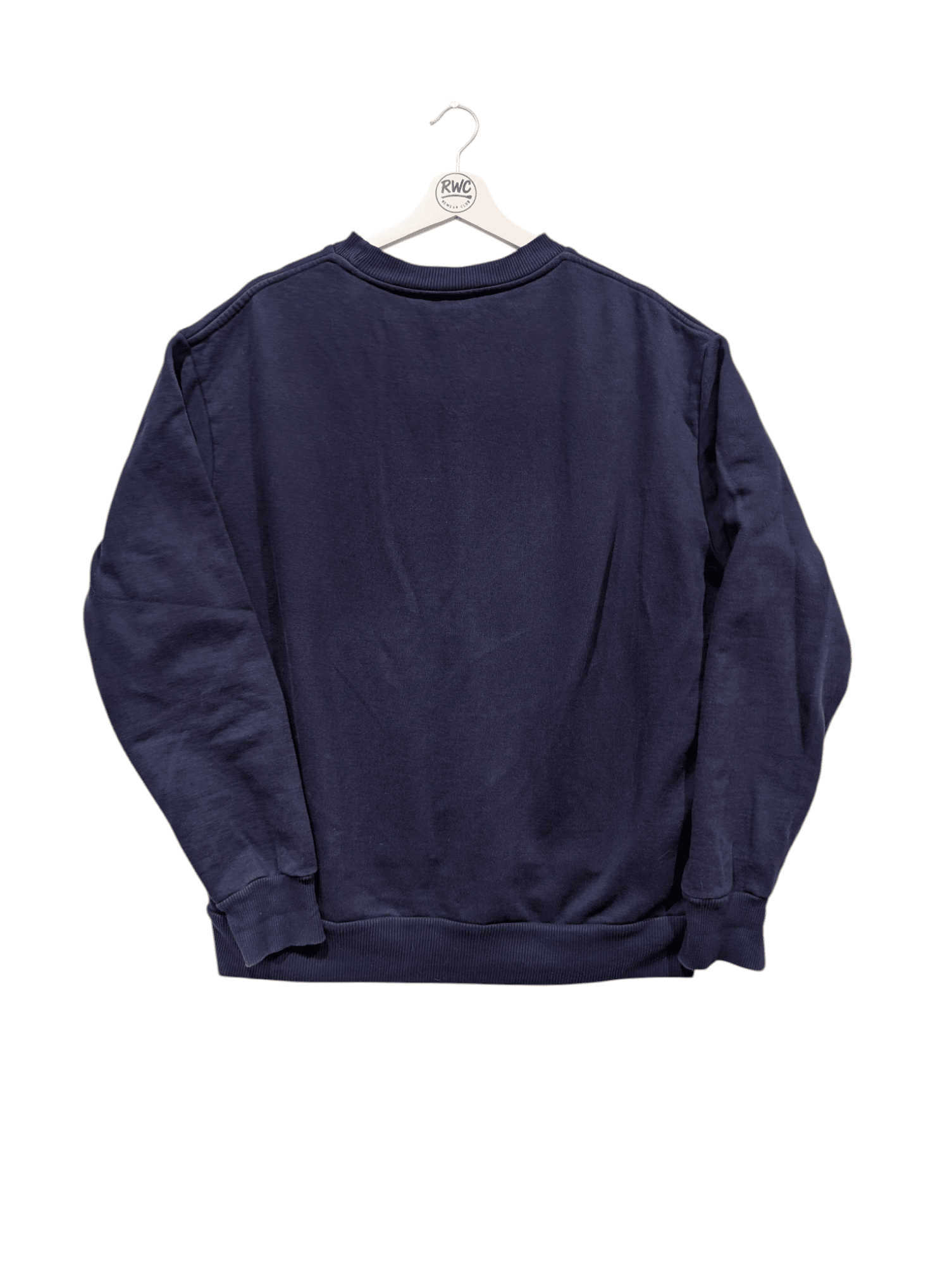 Diesel Men's Printed Logo Sweatshirt Navy Size Medium - REWEAR CLUB