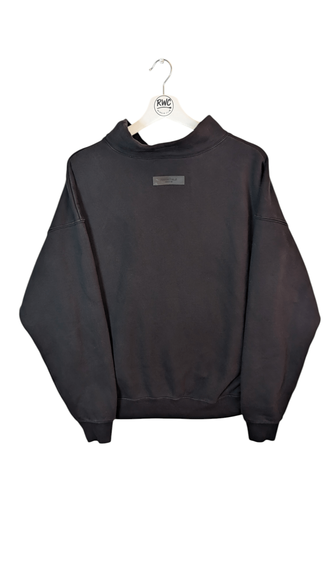 Essentials Fear of God High Neck Jumper Black - REWEAR CLUB