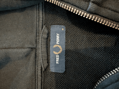 Fred Perry Black Full Zip Jacket - Mens M - REWEAR CLUB
