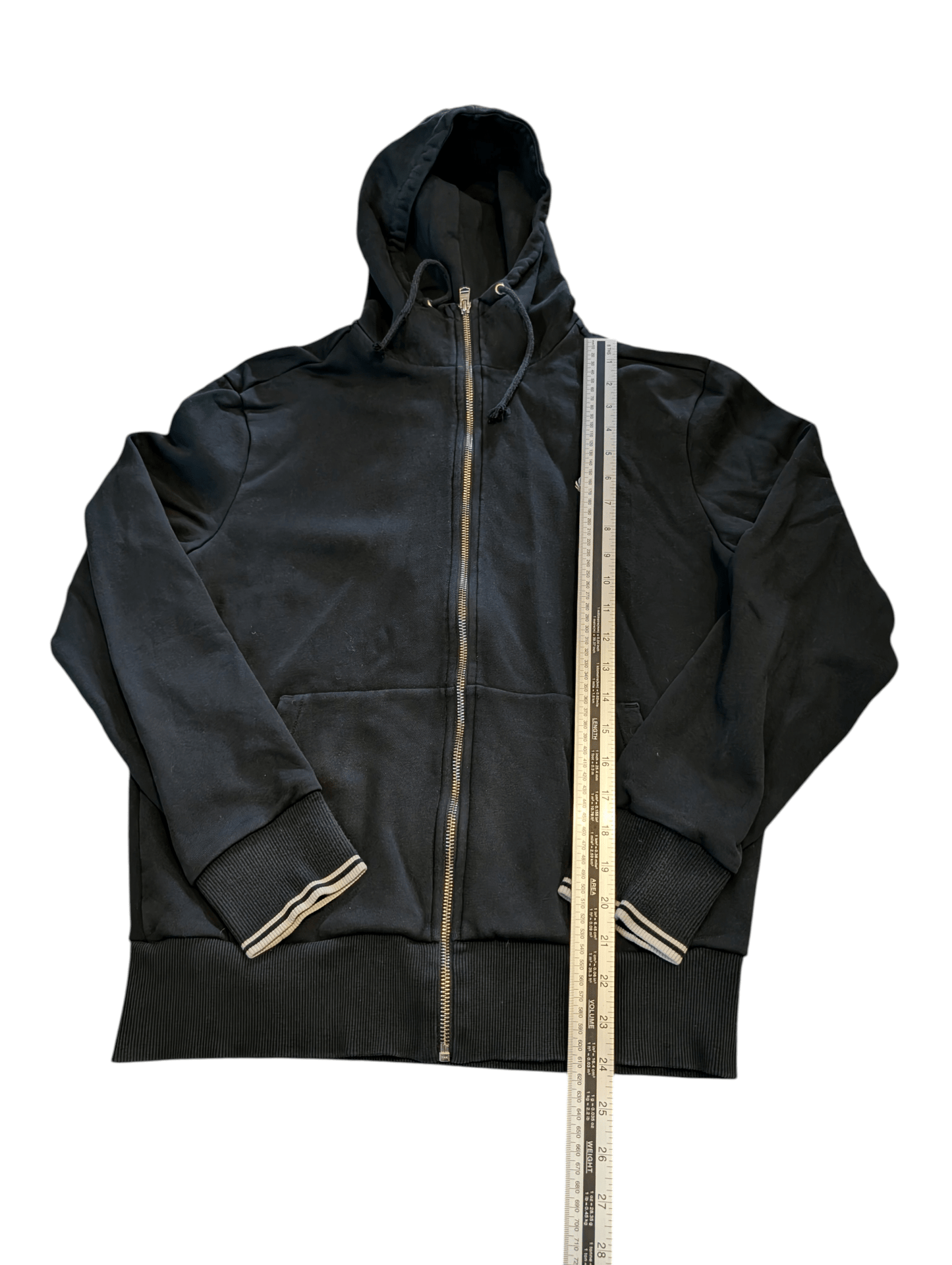 Fred Perry Black Full Zip Jacket - Mens M - REWEAR CLUB