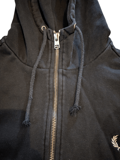 Fred Perry Black Full Zip Jacket - Mens M - REWEAR CLUB