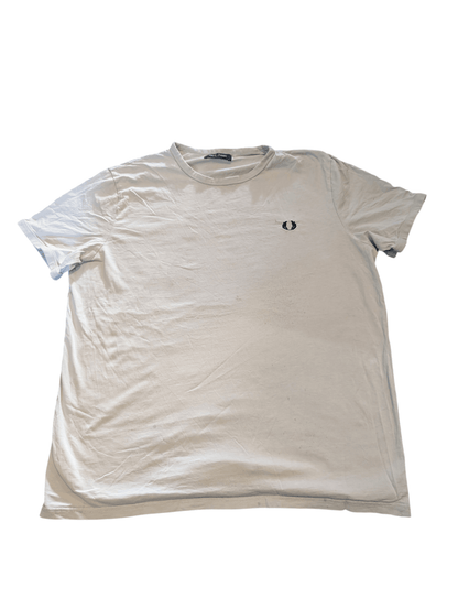 Fred Perry Cream T-Shirt - Mens XL - REWEAR CLUB