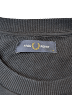 Fred Perry Men's Embroidered Sweatshirt Black Size Medium - REWEAR CLUB
