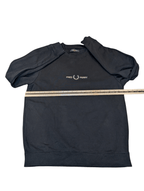 Fred Perry Men's Embroidered Sweatshirt Black Size Medium - REWEAR CLUB