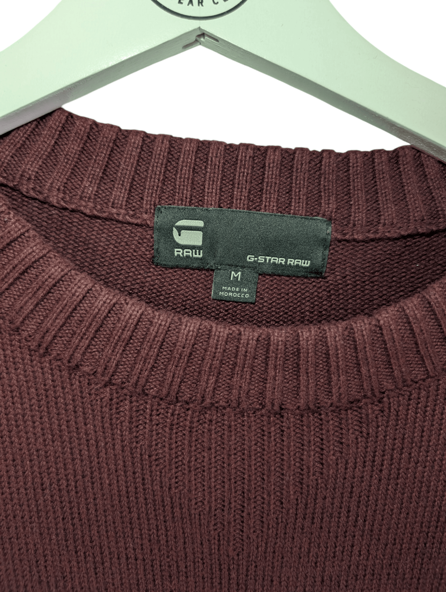 G - Star Raw Men's Burgundy Swestshirt Jumper Size Medium - REWEAR CLUB