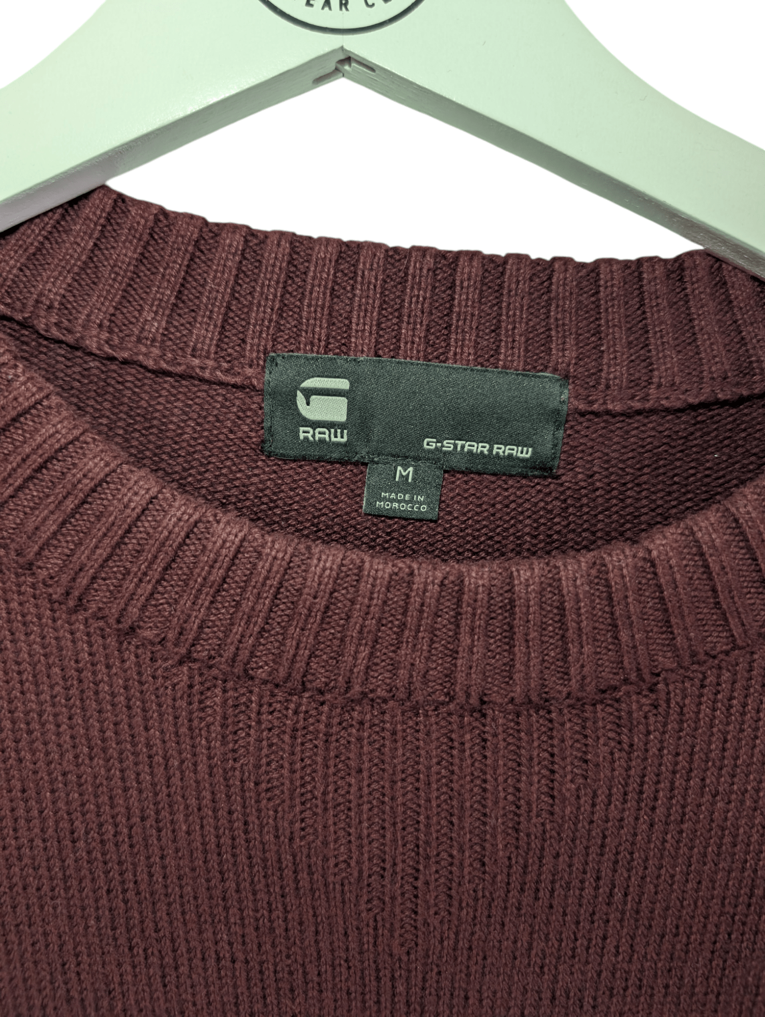 G - Star Raw Men's Burgundy Swestshirt Jumper Size Medium - REWEAR CLUB