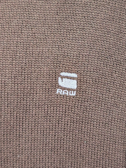 G - Star Raw Men's Burgundy Swestshirt Jumper Size Medium - REWEAR CLUB