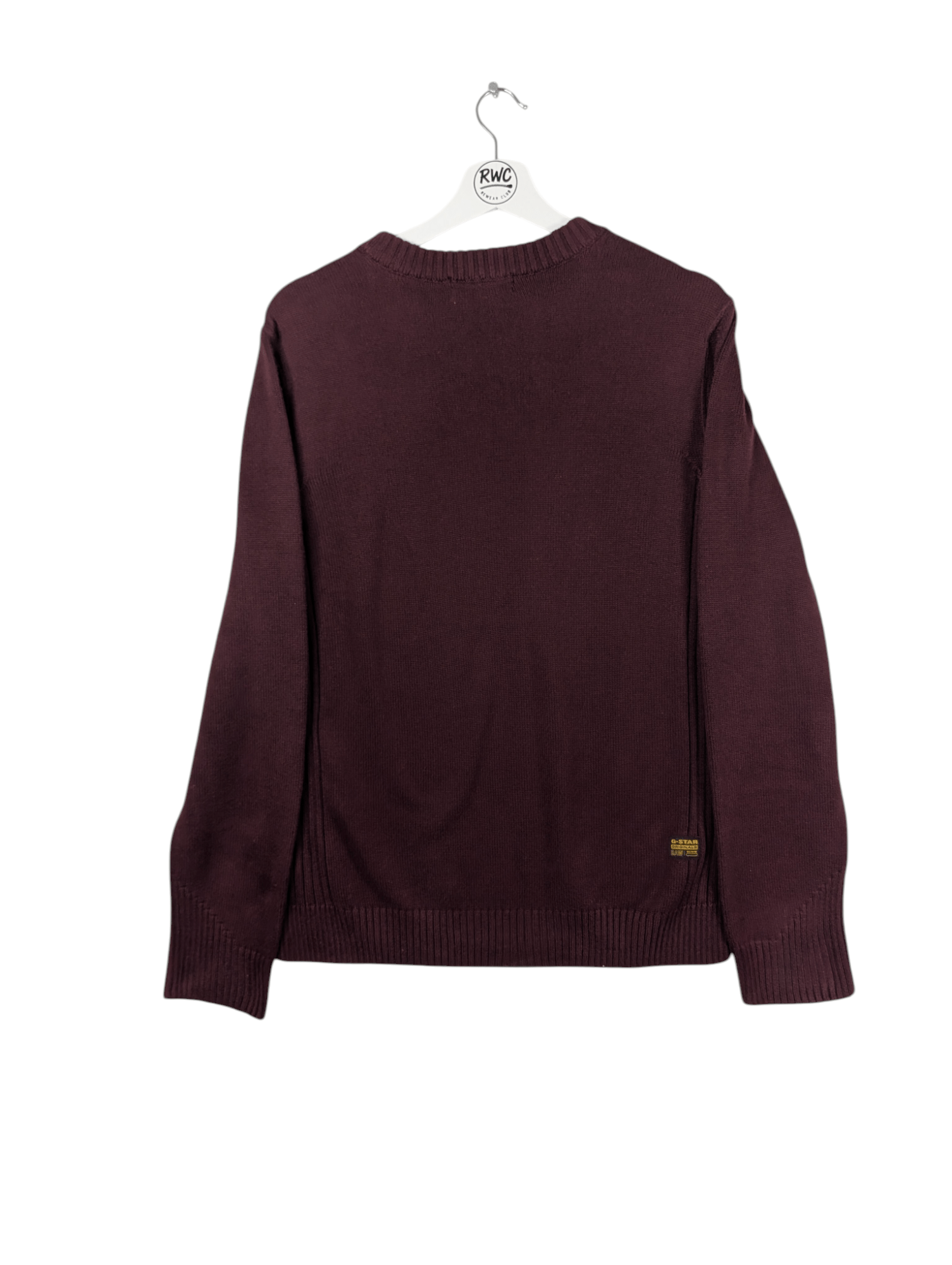 G - Star Raw Men's Burgundy Swestshirt Jumper Size Medium - REWEAR CLUB