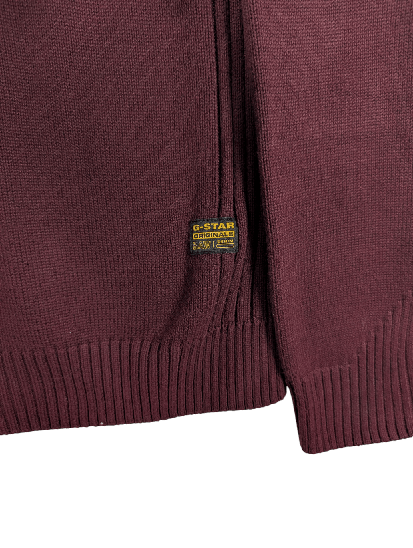 G - Star Raw Men's Burgundy Swestshirt Jumper Size Medium - REWEAR CLUB