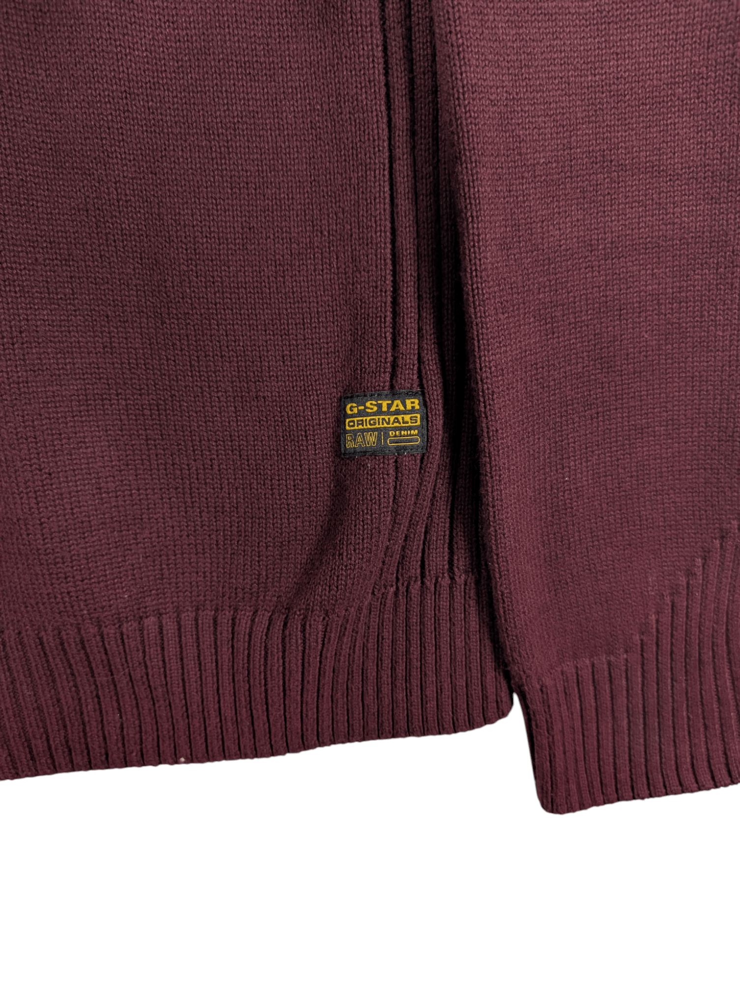 G - Star Raw Men's Burgundy Swestshirt Jumper Size Medium - REWEAR CLUB