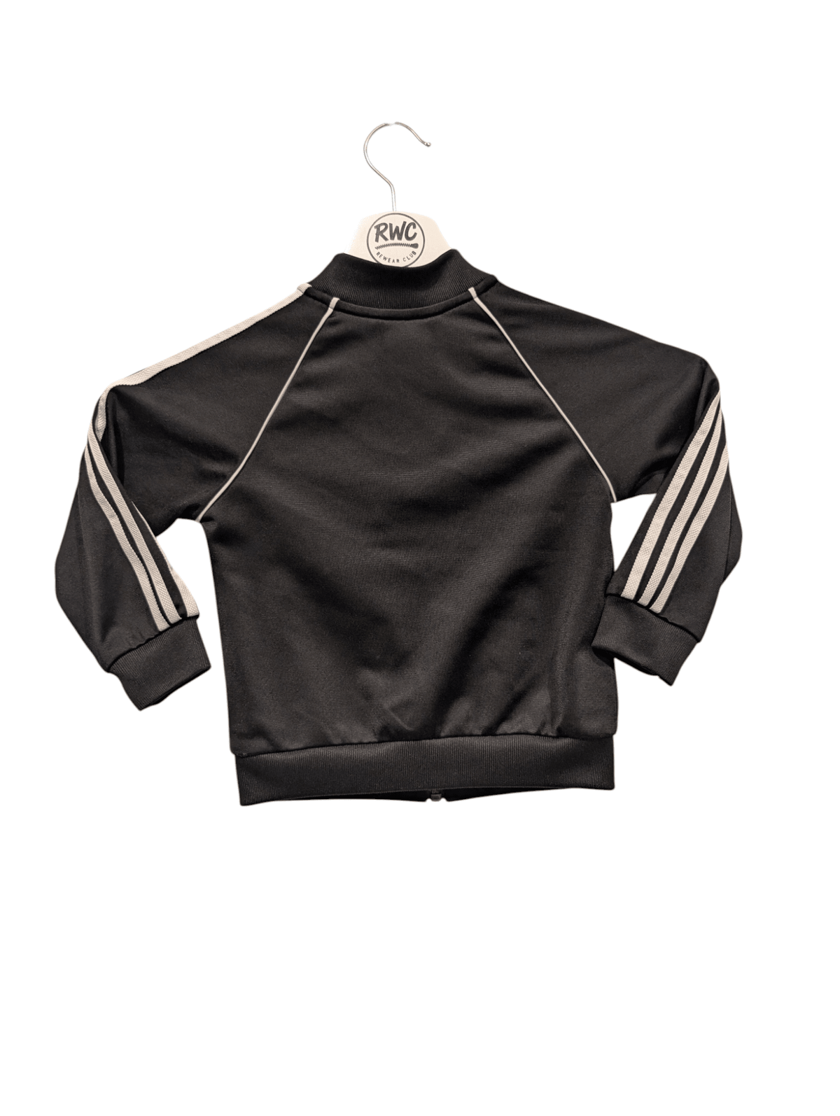 Kids Boys Adidas Track Top Black Size 12 - 18M - REWEAR CLUB