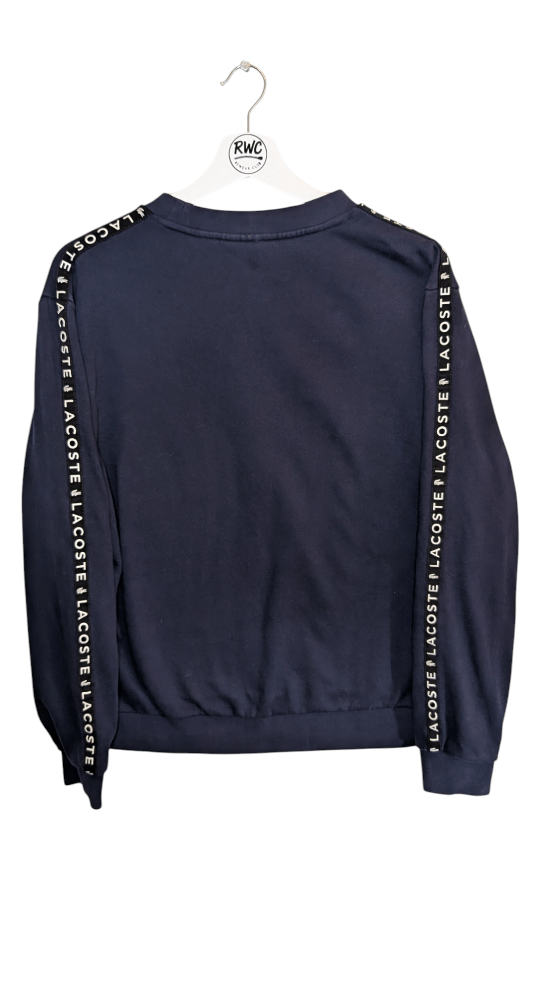 Lacoste Tape Logo Jumper Black - REWEAR CLUB