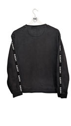 Lacoste Tape Logo Jumper Black - REWEAR CLUB