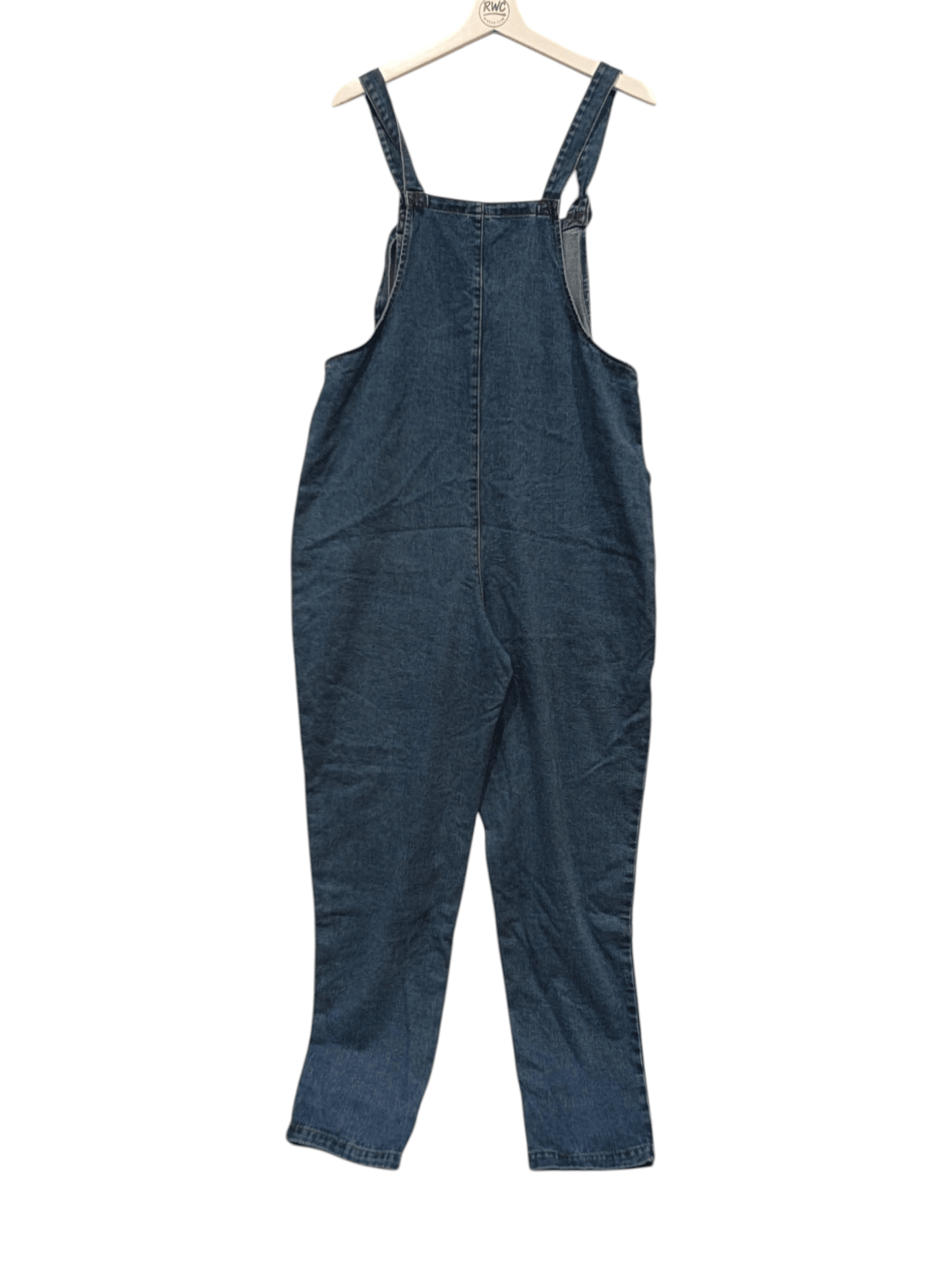 Lucy & Yak Women's Mid Wash Blue Dungarees Denim Size 14 - REWEAR CLUB