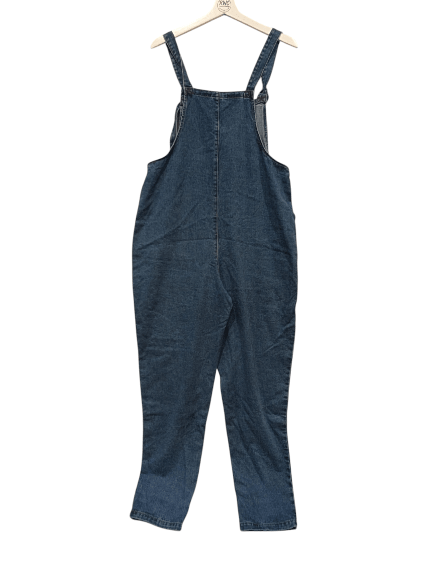Lucy & Yak Women's Mid Wash Blue Dungarees Denim Size 14 - REWEAR CLUB