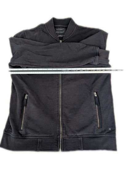 Men's All Saints Large Black Full Zip Jacket - REWEAR CLUB