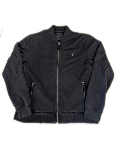 Men's All Saints Large Black Full Zip Jacket - REWEAR CLUB