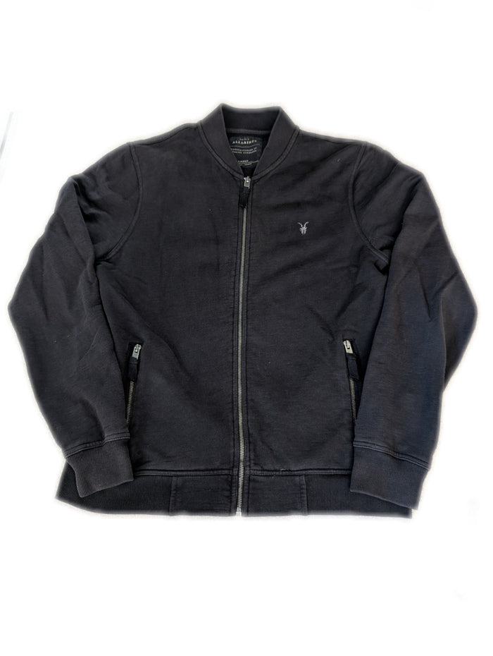Men's All Saints Large Black Full Zip Jacket