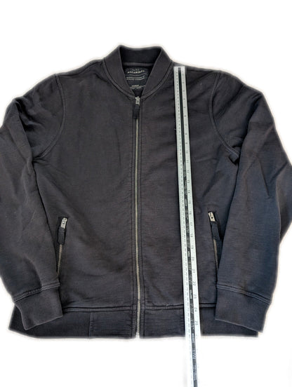 Men's All Saints Large Black Full Zip Jacket - REWEAR CLUB