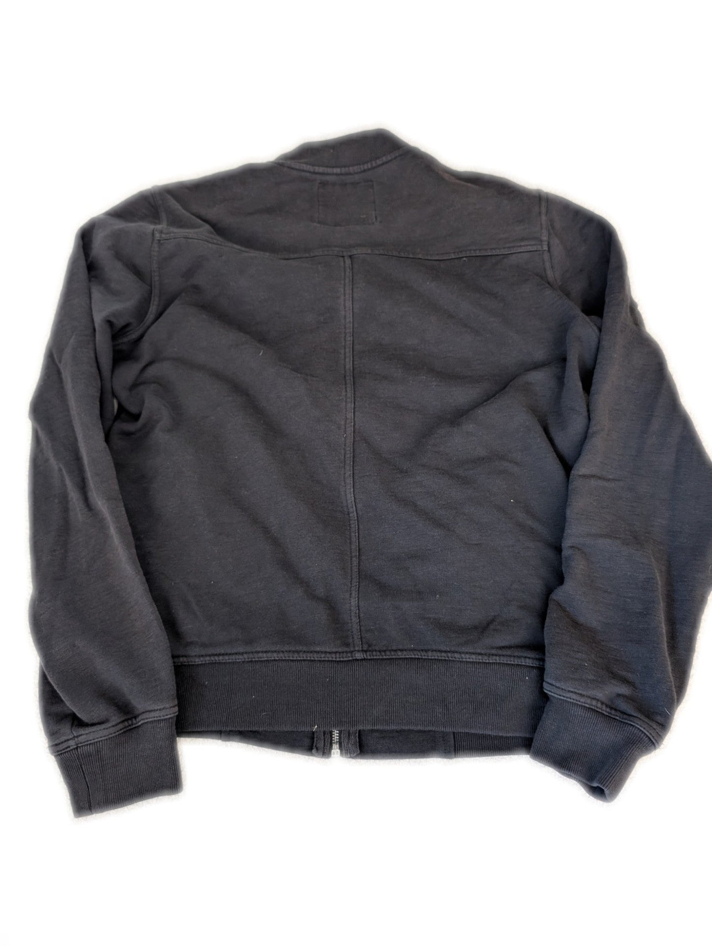 Men's All Saints Large Black Full Zip Jacket - REWEAR CLUB