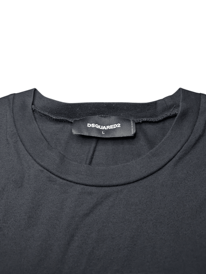 Men's DSquared2 Icon Logo T-shirt Black Size Large - REWEAR CLUB