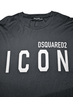 Men's DSquared2 Icon Logo T-shirt Black Size Large - REWEAR CLUB