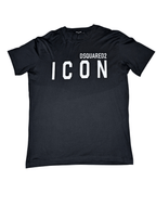 Men's DSquared2 Icon Logo T-shirt Black Size Large - REWEAR CLUB