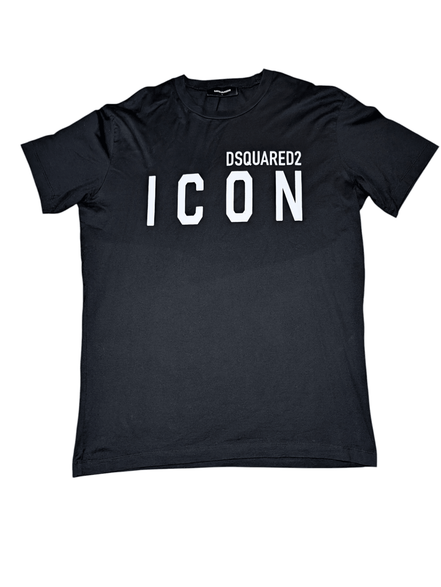 Men's DSquared2 Icon Logo T-shirt Black Size Large - REWEAR CLUB