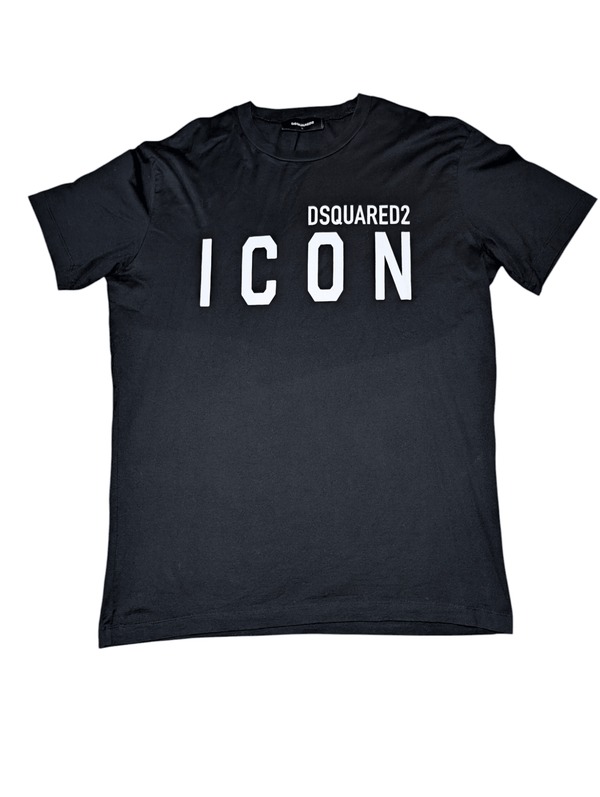 Men's DSquared2 Icon Logo T-shirt Black Size Large
