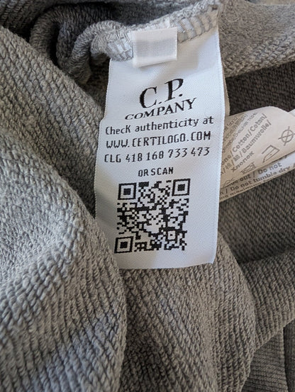 Mens Greystone C.P Company Diagonal Raised Fleece Lens Sweatshirt Jumper Size Large - REWEAR CLUB