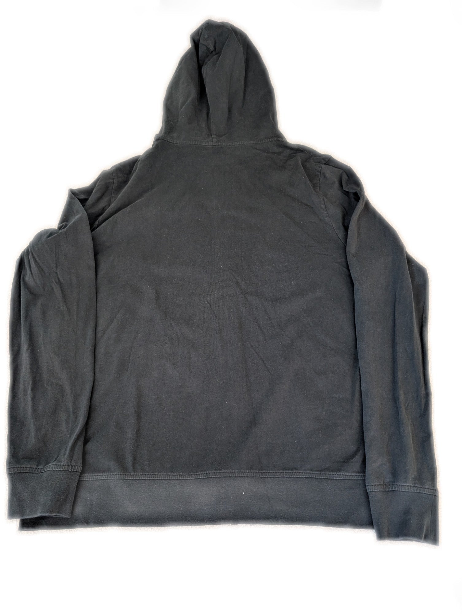 Men's Large All Saints Black Full Zip Hoodie - REWEAR CLUB