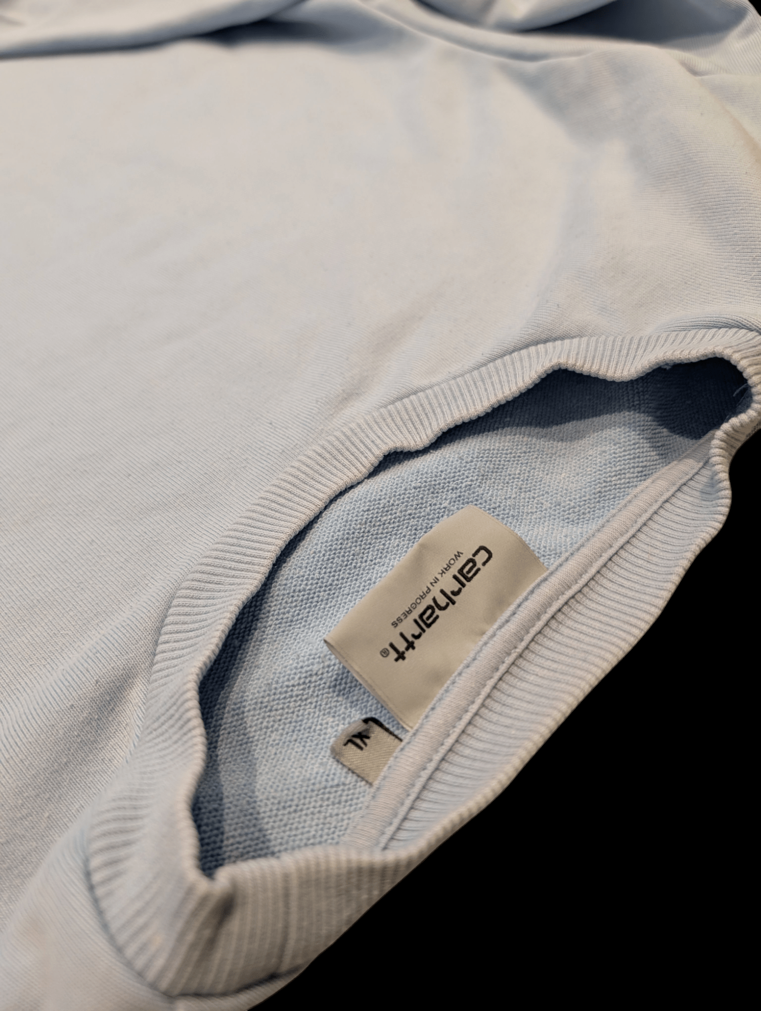 Mens Light Blue Carhartt Jumper Sweatshirt Size Extra Large (XL) - REWEAR CLUB
