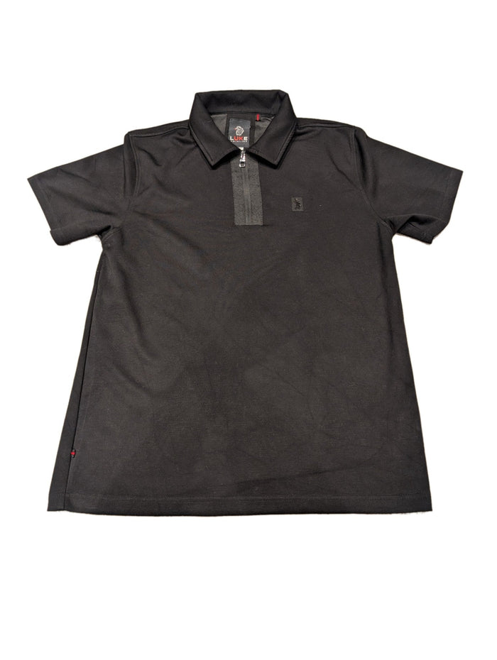 Men's Luke Mainline Quarter Zip Black Large Polo Shirt