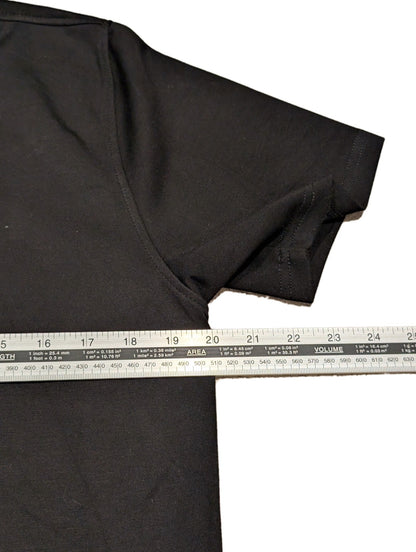 Men's Luke Mainline Quarter Zip Black Large Polo Shirt - REWEAR CLUB