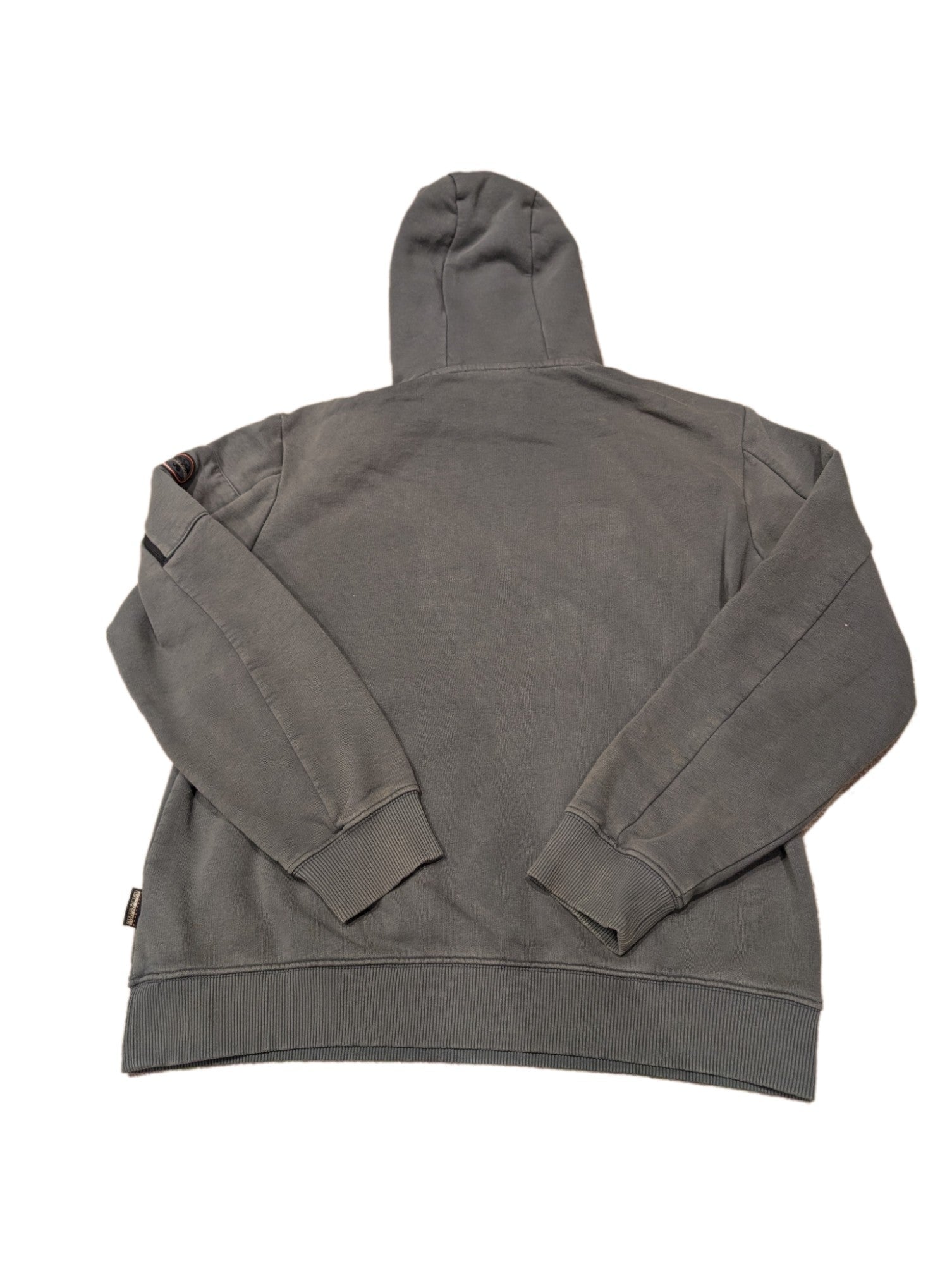 Men's Napapijri Green Hoodie Size Large - REWEAR CLUB
