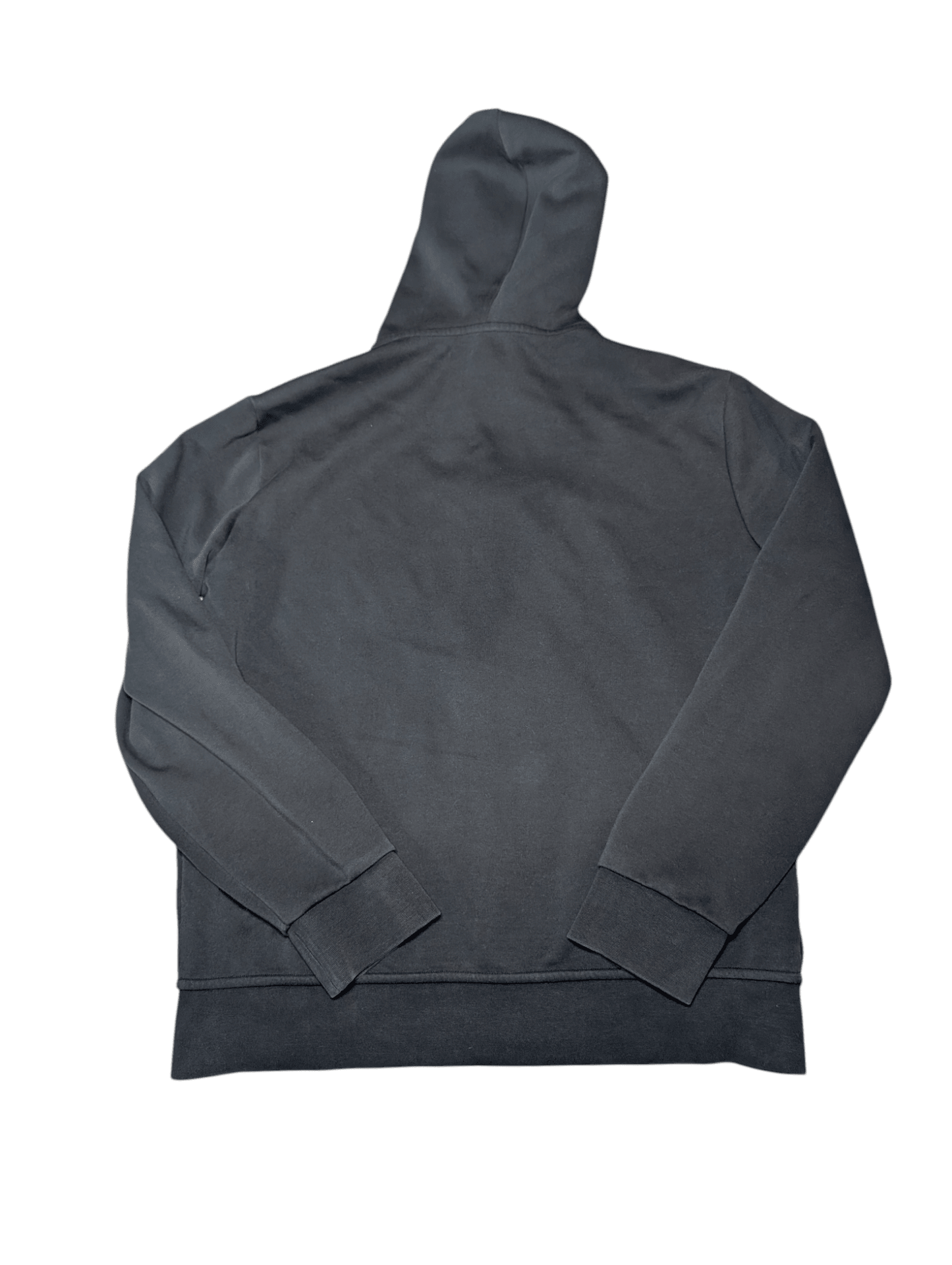 Men's Polo Ralph Lauren L Large Black Double - Knit Full - Zip Hoodie - REWEAR CLUB