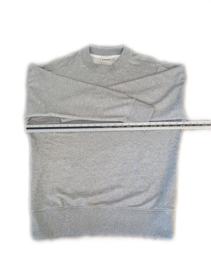 Men's Small Oversized Timberland Sweatshirt Jumper Grey - REWEAR CLUB