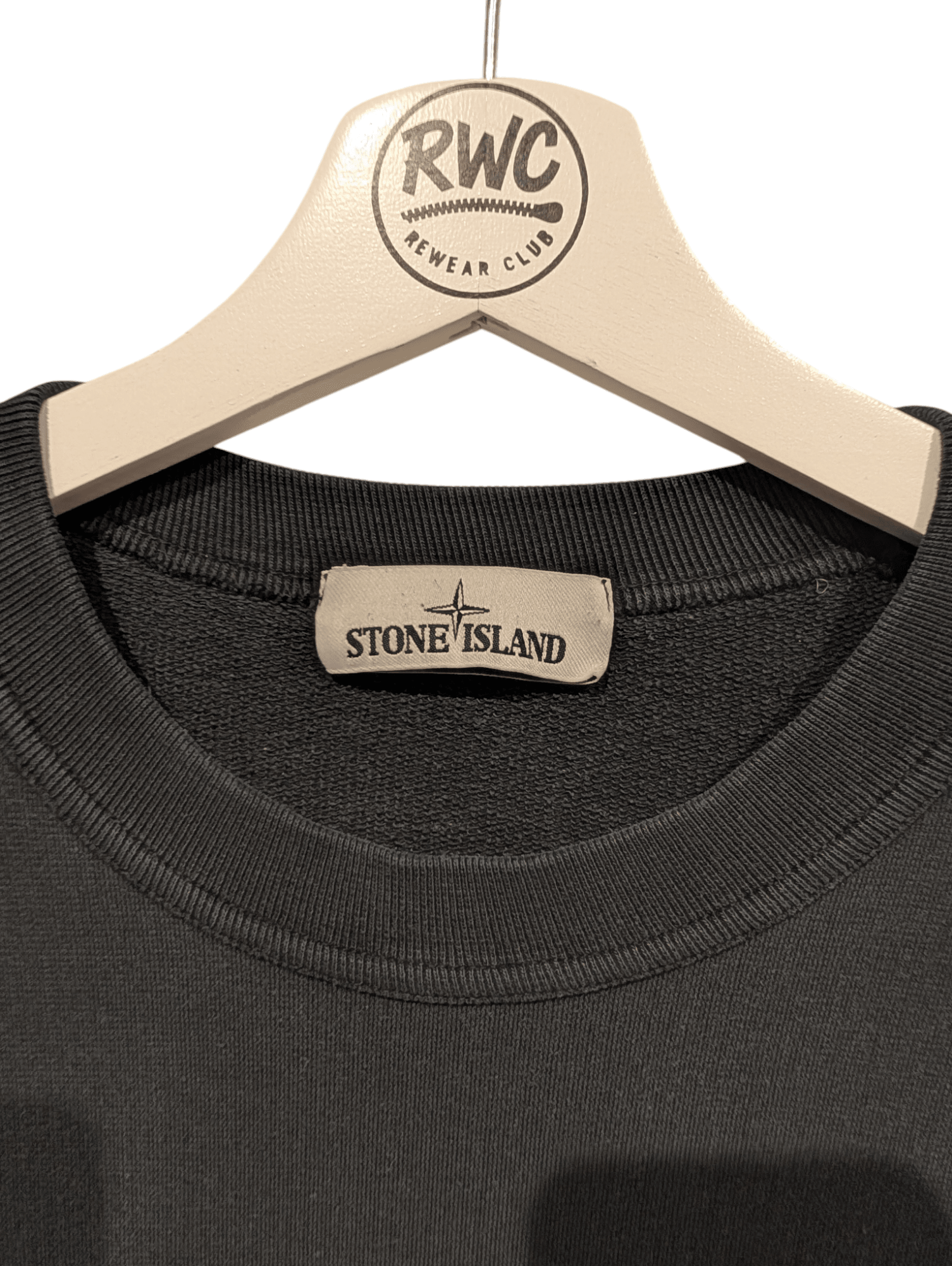 Men's Stone Island Jumper Black Size Extra Large - REWEAR CLUB