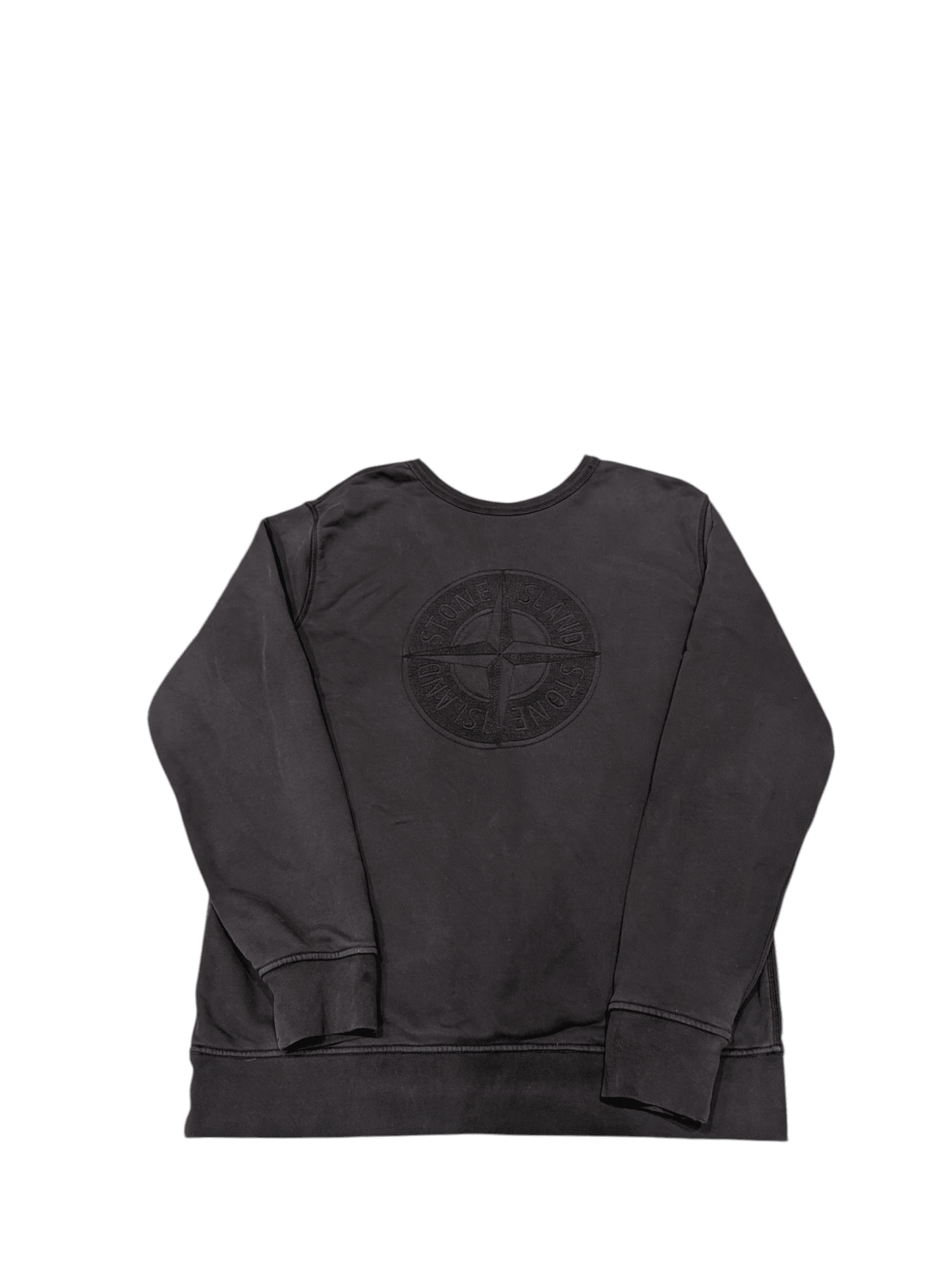 Men's Stone Island "Reversible" Logo Jumper Black Size XXL - REWEAR CLUB
