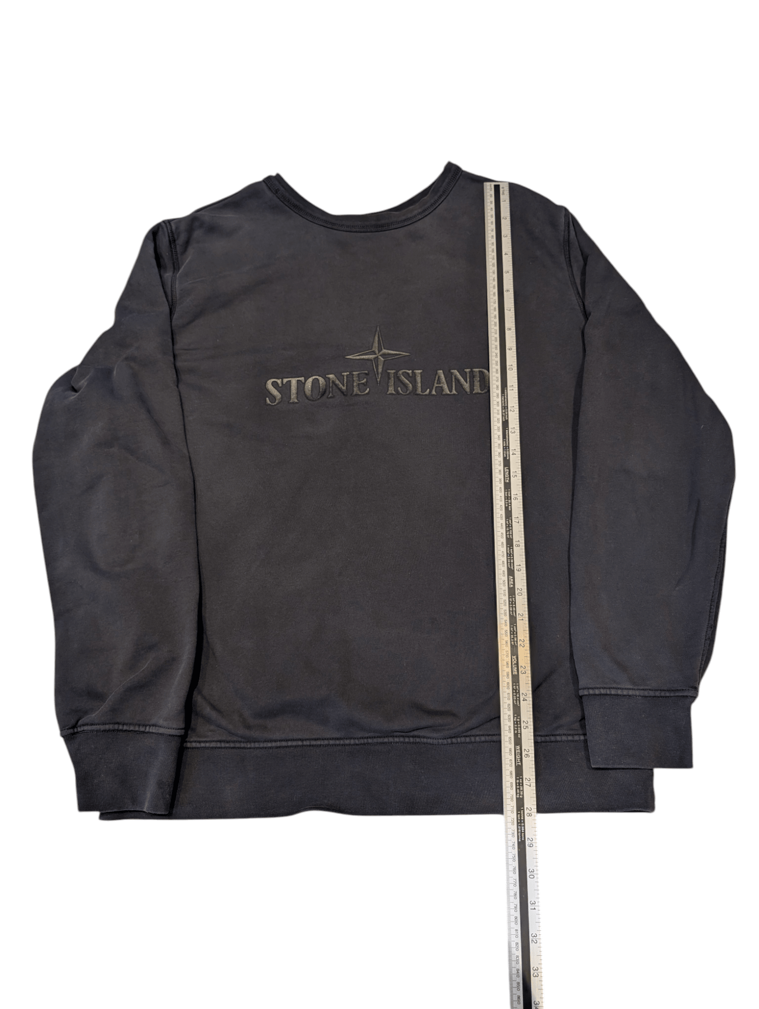 Men's Stone Island "Reversible" Logo Jumper Black Size XXL - REWEAR CLUB