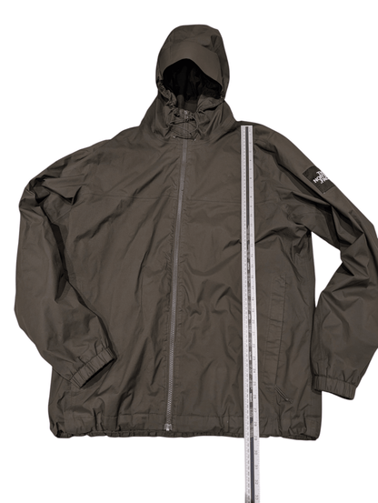 Men's The North Face Dark Green Khaki Windbreaker Coat Jacket Size XL Extra Large - REWEAR CLUB
