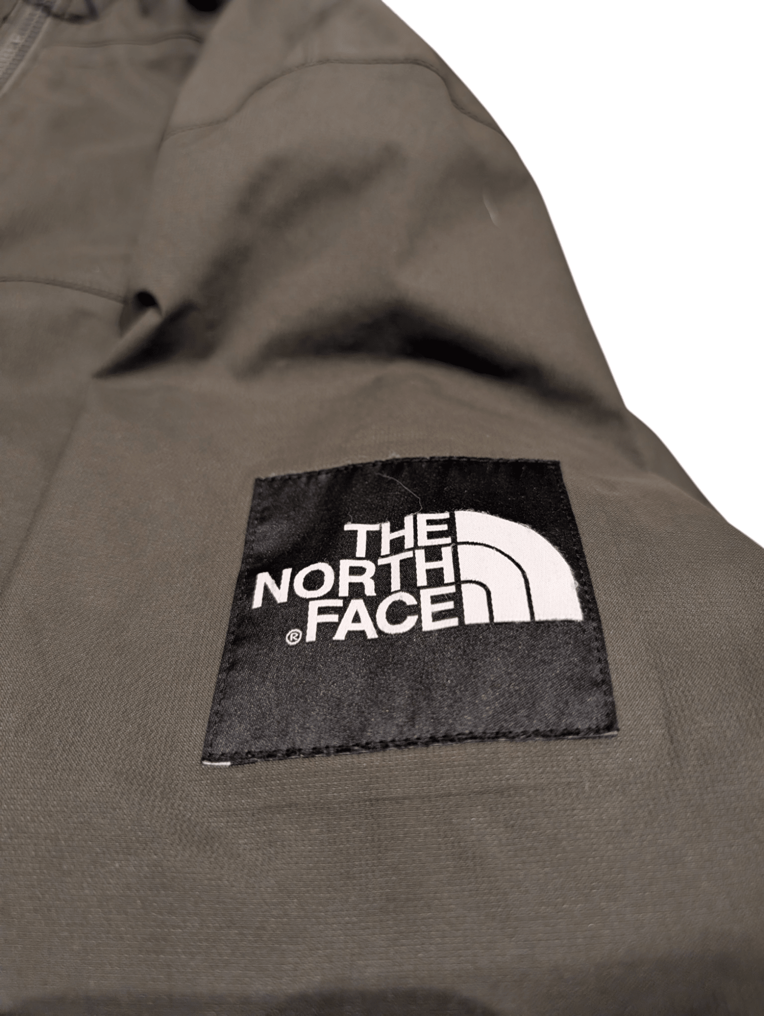 Men's The North Face Dark Green Khaki Windbreaker Coat Jacket Size XL Extra Large - REWEAR CLUB