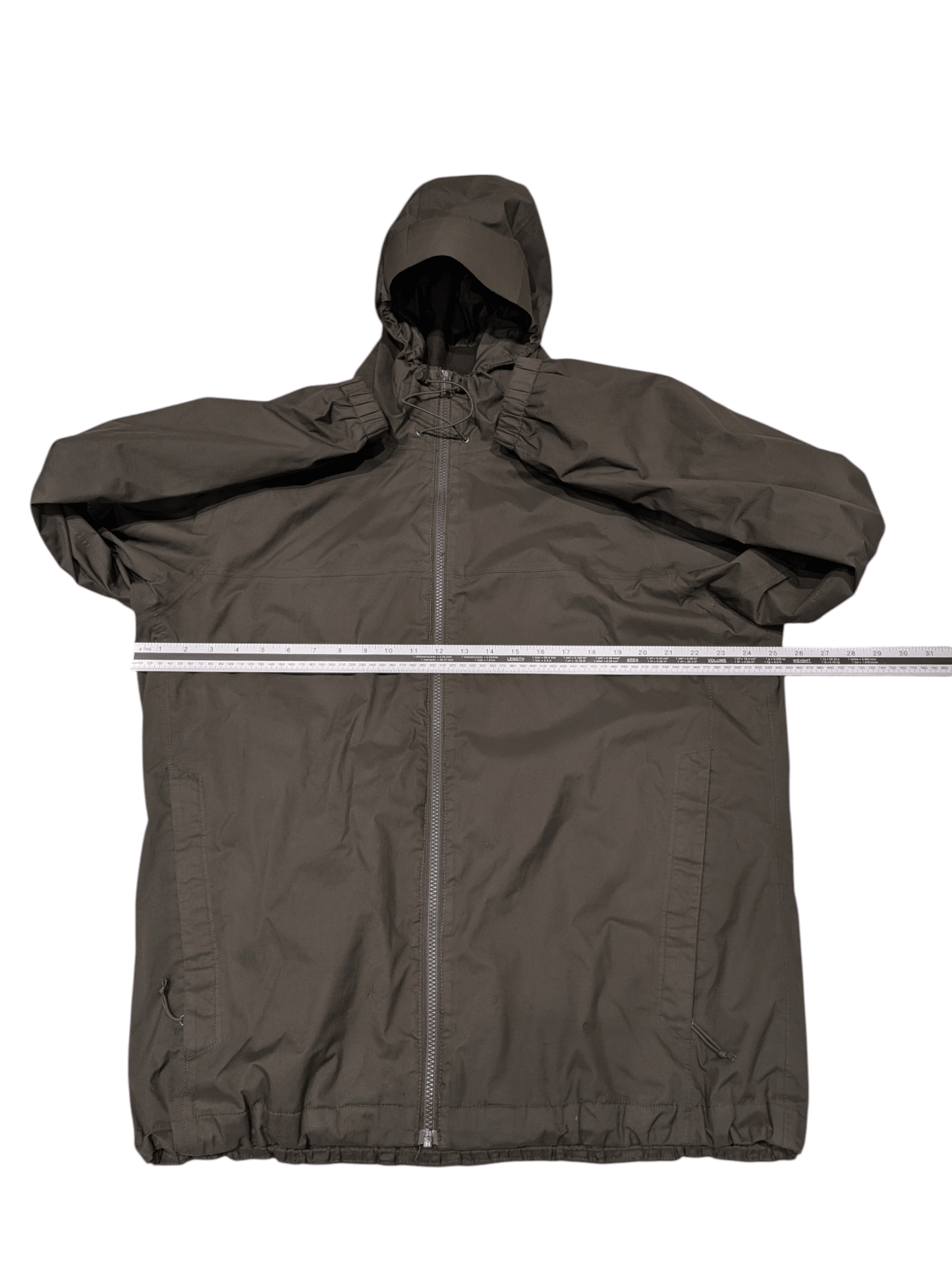 Men's The North Face Dark Green Khaki Windbreaker Coat Jacket Size XL Extra Large - REWEAR CLUB