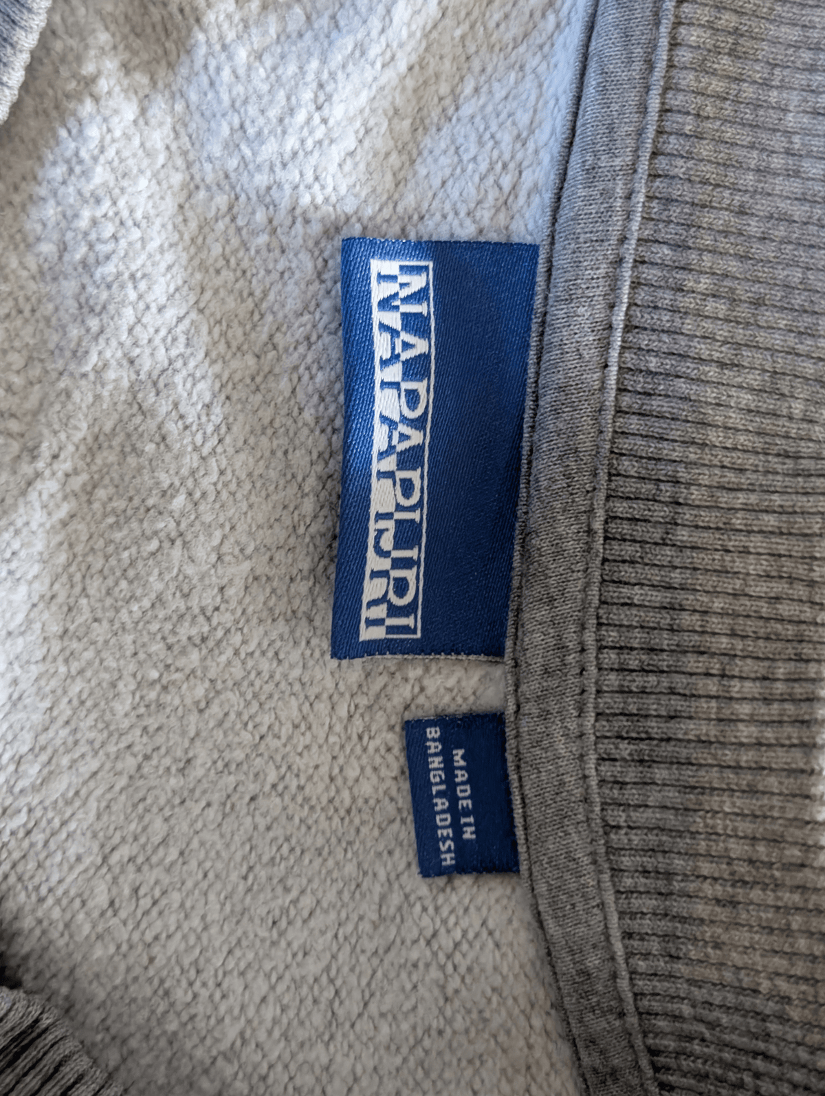 Napapijri Grey Jumper - Mens XL - REWEAR CLUB