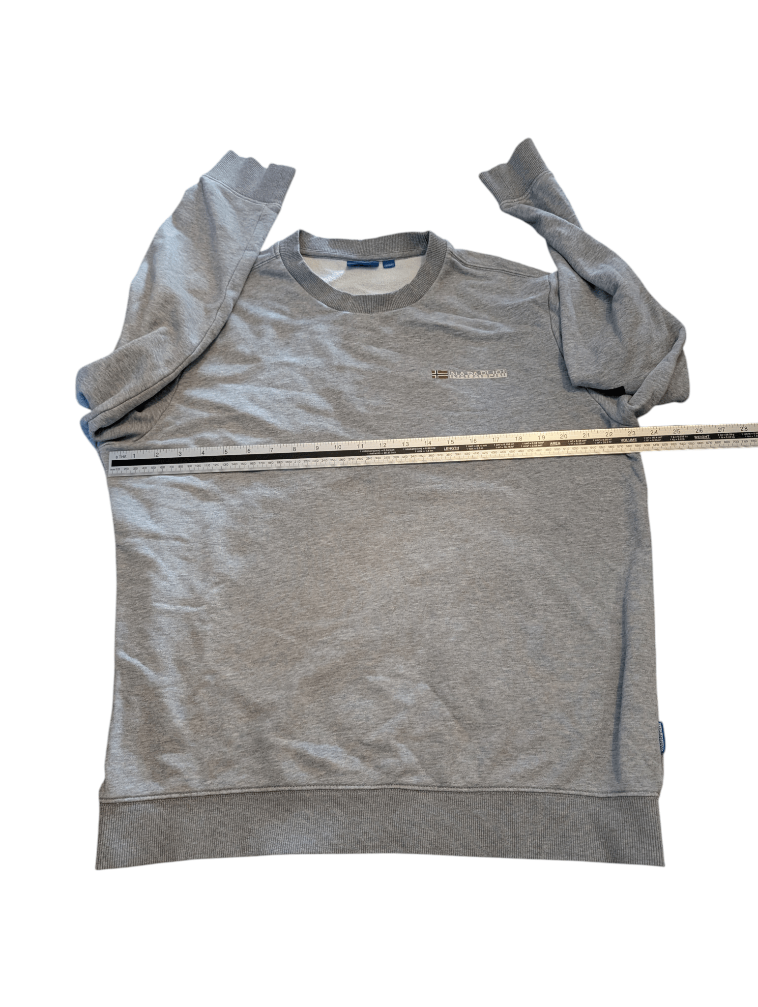 Napapijri Grey Jumper - Mens XL - REWEAR CLUB